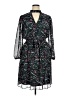 Lane Bryant 100% Polyester Paisley Black Casual Dress Size 14 - photo 1