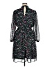 Lane Bryant 100% Polyester Paisley Black Casual Dress Size 14 - photo 2