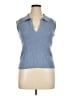 H By Halston Blue Sleeveless Blouse Size XL - photo 1