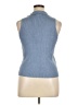 H By Halston Blue Sleeveless Blouse Size XL - photo 2