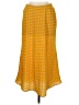 Know One Cares 100% Polyester Polka Dots Yellow Casual Skirt Size M - photo 1