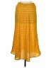 Know One Cares 100% Polyester Polka Dots Yellow Casual Skirt Size M - photo 2
