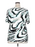 JM Collection Animal Print Teal Short Sleeve T-Shirt Size 2X - photo 2