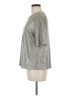 Kim & Cami Metallic Silver Short Sleeve Top Size M - photo 5