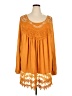 Roaman's Orange Long Sleeve Blouse Size 26 (2X) - photo 1