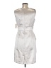 DressBarn 100% Polyester Silver Cocktail Dress Size 6 - photo 2