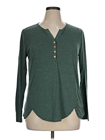 Cupshe Long Sleeve Henley (view 1)