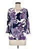Chico's Purple 3/4 Sleeve Blouse Size Med Petite (1) - photo 1
