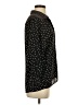 Zara Basic 100% Polyester Polka Dots Black 3/4 Sleeve Blouse Size XS - photo 4