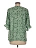 Well Worn 100% Recycled Polyester Green 3/4 Sleeve Blouse Size M - photo 2