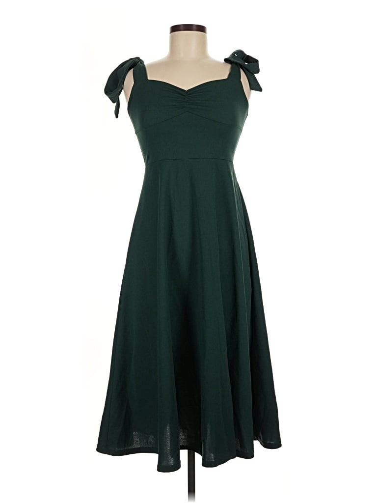 Pre-owned Unbranded Cocktail Dress In Green