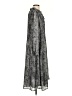 MNG Paisley Gray Casual Dress Size S - photo 4