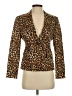 MICHAEL Michael Kors Animal Print Gold Blazer Size 2 - photo 1