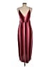 WAYF 100% Polyester Stripes Burgundy Casual Dress Size M - photo 2