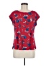 Elle Red Short Sleeve Blouse Size M - photo 1