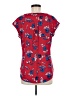 Elle Red Short Sleeve Blouse Size M - photo 2