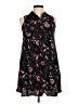 Mossimo Supply Co. Print Black Casual Dress Size M - photo 1