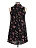 Mossimo Supply Co. Print Black Casual Dress Size M - photo 2