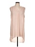 Adrienne Vittadini 100% Polyester Tan Sleeveless Blouse Size L - photo 1