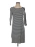 fleur bleue Stripes Gray Casual Dress Size S - photo 1