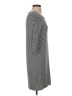 fleur bleue Stripes Gray Casual Dress Size S - photo 4