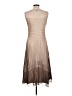 Komarov 100% Polyester Solid Tan Cocktail Dress Size Lg (3) - photo 2