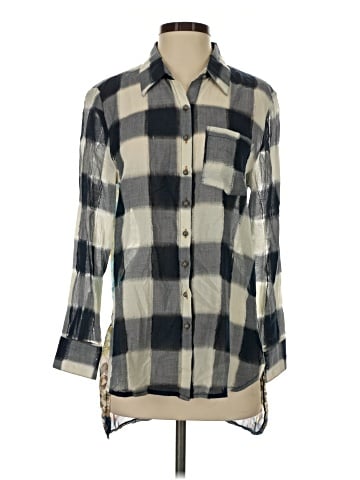 Soft Surroundings 3/4 Sleeve Button-Down Shirt (view 1)