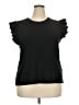 On 34th Black Short Sleeve Top Size 3X - photo 1