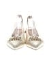 Old Navy Metallic Ivory Flats Size 8 - photo 2