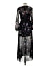Bebe 100% Polyester Black Cocktail Dress Size 6 - photo 2