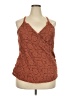 Eri + Ali Orange Brown Sleeveless Blouse Size 2X - photo 1