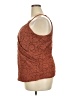 Eri + Ali Orange Brown Sleeveless Blouse Size 2X - photo 5