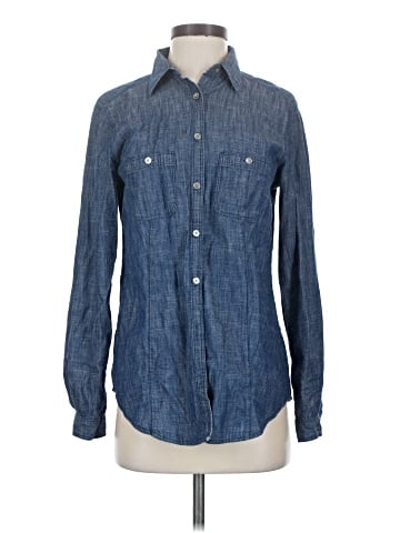 Ann Taylor LOFT Long Sleeve Button-Down Shirt (view 1)