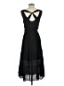 AGB Solid Black Casual Dress Size S - photo 2