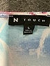 N Touch Tie-dye Blue Short Sleeve Blouse Size L - photo 7