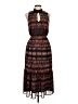 Evereve Chevron-herringbone Brown Casual Dress Size M - photo 1