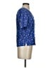 Joules 100% Viscose Blue Short Sleeve Blouse Size 2 - photo 4