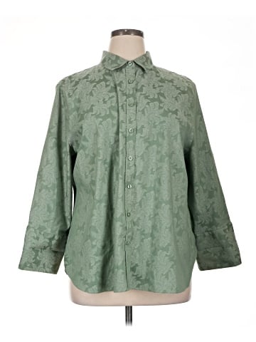 Chico's 3/4 Sleeve Button-Down Shirt (view 1)