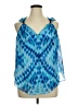 Notations 100% Polyester Blue Sleeveless Blouse Size XL - photo 1