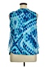 Notations 100% Polyester Blue Sleeveless Blouse Size XL - photo 2