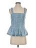 Veronica Beard Jeans Blue Sleeveless Blouse Size 2 - photo 1