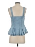 Veronica Beard Jeans Blue Sleeveless Blouse Size 2 - photo 2