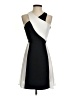 BCBGMAXAZRIA 100% Polyester Color Block Black Cocktail Dress Size 0 - photo 1