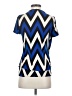 Perseption Concept Blue Short Sleeve Blouse Size S - photo 2