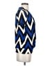Perseption Concept Blue Short Sleeve Blouse Size S - photo 4
