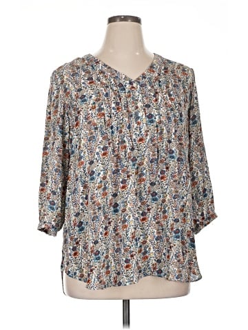 Rose + Olive 3/4 Sleeve Blouse (view 1)