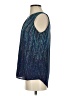 Apt. 9 100% Polyester Blue Sleeveless Blouse Size XS - photo 5