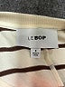 LE BOP 100% Cotton Stripes Ivory Turtleneck Sweater Size S - photo 7