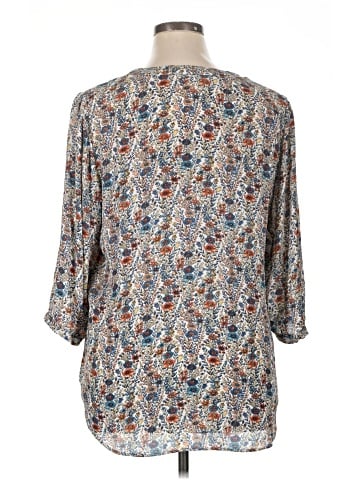 Rose + Olive 3/4 Sleeve Blouse (view 2)