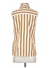 NY Collection Stripes Yellow Sleeveless Blouse Size S - photo 2